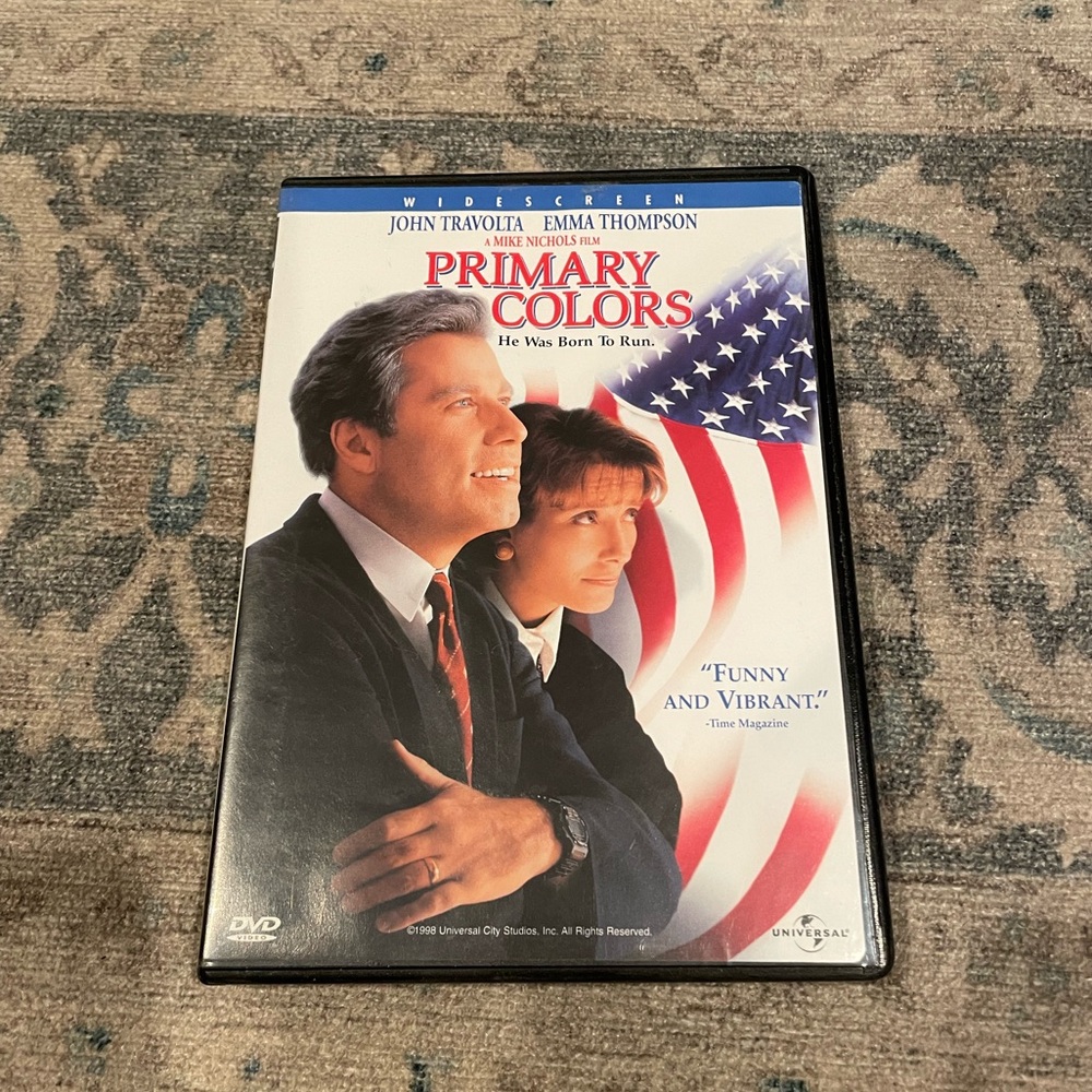 {Primary Colors} DVD Widescreen, good used condition 1998